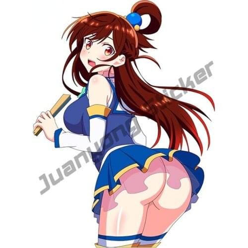 Cartoon Konosuba Decal DIY Vinyl Car Stickers Refrigerator Motorcycle Waterproof Occlusion Scratch Exterior Decor PVC13x10cm
