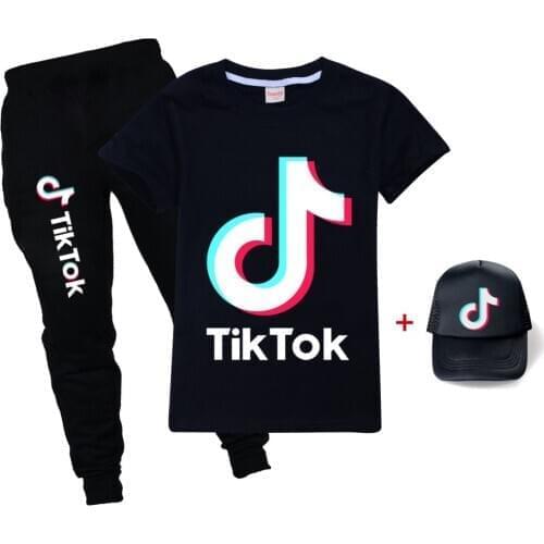 New Kids Clothes Baby Boys Costume Letter Tracksuit T-Shirt + Pants + Hat 3pcs Set Children Summer Boys Outfits Girls Set 2-16Y