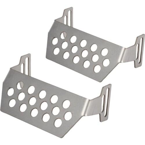 Stainless Steel Front and Rear Skid Plate for Redcat GEN8 Scout II 1/10 RC Crawler