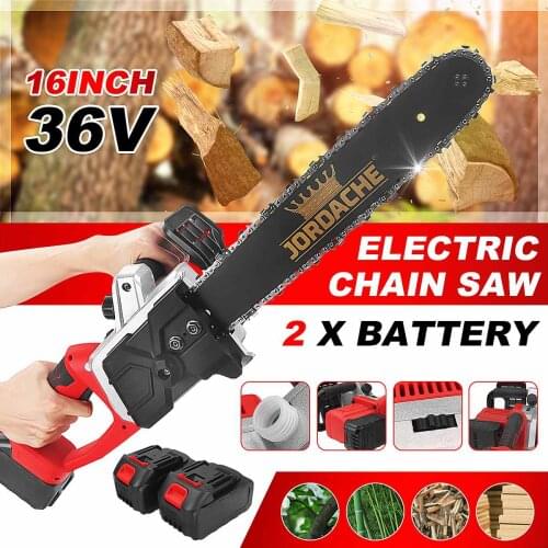 2800W 36V 16 inch Electric Saw Chainsaw Electric Pruning Saw Wood Cutter Garden Tools For 18V Makita Li-ion Battery