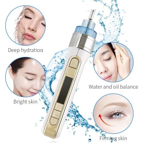 Portable 3D Smart Water Injection Pen Handheld Meso Gun Injector Facial Skin Rejuvenation Anti Aging Remove Eye Bag Skin Care