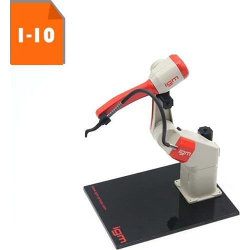 1:10 scale IGM welding industrial robot mechanical arm six-axis simulation rotatable scene model gift kids toy Factory souvenir