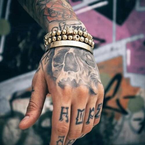 Adjustable Beads Bracelet 3pcs/set Crown Royal Mens Jewellery Men Bracelets For Women Armband Pulsera Hombre Pulseiras Masculina