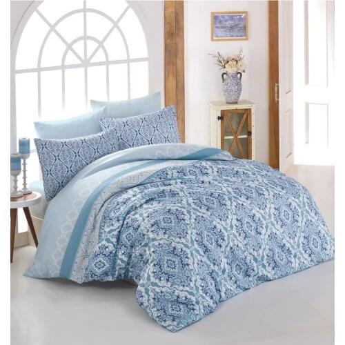 Crystal By Crown 100% Cotton Bedding Set, Home Textile Bedding Set, Bedspread, Duvet Cover Flat Sheet Pillow Case Turkey Nazen