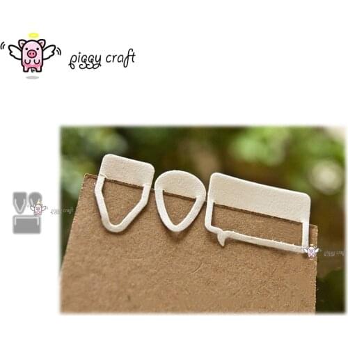 Piggy Craft metal cutting dies cut die mold 3Pcs Book clip button Scrapbook paper craft knife mould blade punch stencils dies