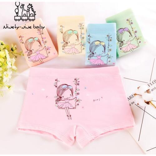 Children Underpants Girls Cotton Boxer Underwear Adorable Cartoon Printed Briefs for Kids Soft Comfortabale Panties Kid Clothes