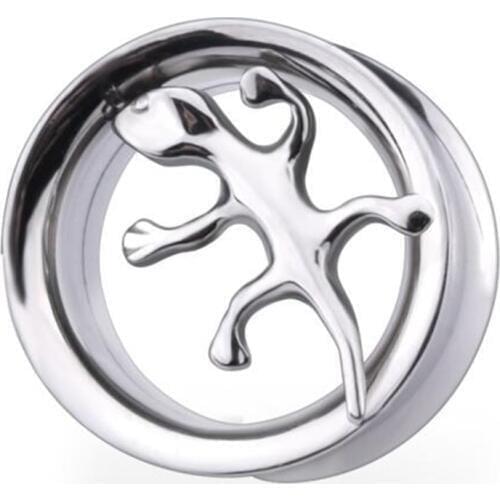 Man woman fashion piercing jewelry animal ear tunnel stainless steel ear plug expander gauge