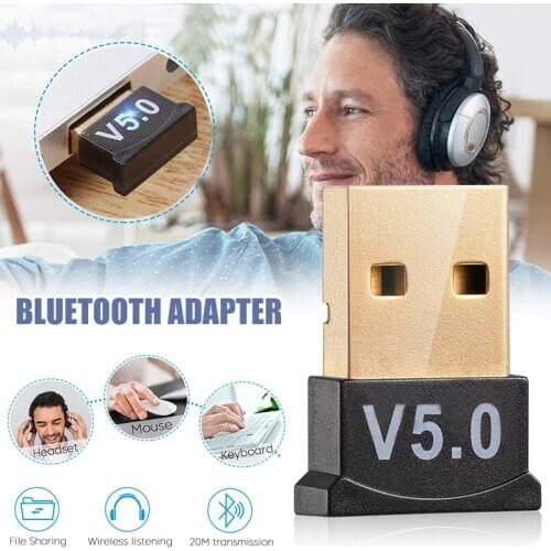 USB Bluetooth 5.0 Adapter for PC Laptop WindowsXP/Vista7/8/10 Bluetooth Headset Mouse Keyboard Speaker H-best