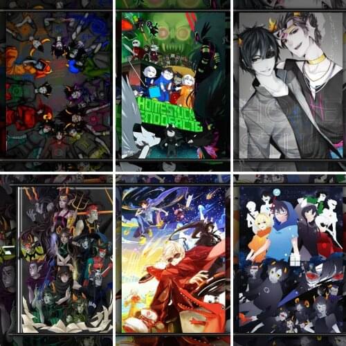 Japan Classic Anime Posters Homestuck Art Canvas Painting Nordic Posters and Prints Wall Pictures for Kids Baby Home Decoration