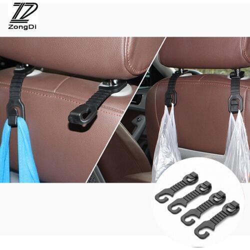 ZD 2pcs Car-styling For Audi A4 B7 B5 A6 C6 Q5 S5 S6 S8 Honda Civic 2006-2011 Fit Accord CRV Car Back Seat Holder Hooks Covers