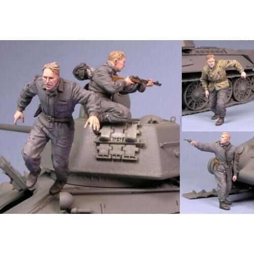 1:35 Resin Figure Model Kit Unassambled Unpainted //T102(4 Figures)