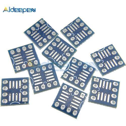10Pcs New SOP8 SO8 SOIC8 TO DIP8 Interposer Board PCB Board Adapter Plate