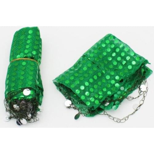 10 pcs Green Sequin Halay Be Napkin henna Material хна для мехенди henna bride veil welon