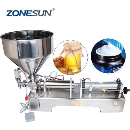 100-1000ML Semi Automatic Aseptic Cream Jam Jelly Dates Syrup Chilli Bean Bbq Ketchup Caviar Fish Sauce Filling Machine