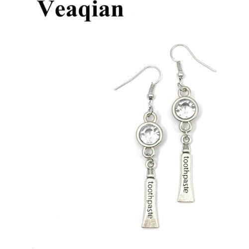 2019/new fashion toothpaste earrings, birthstone, handmade DIY earrings. Womens fashion earrings, earrings fashion jewelry