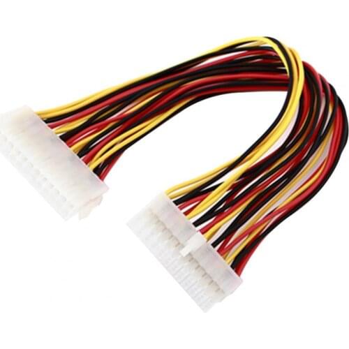 24-pin Male to Female Power Extension Cable ATX Power Supply Extension Wire for Computer PC