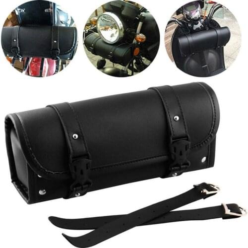 85% Hot Sales! Motorcycle Mag Faux Leather Motorcycle Tools Storage Bag Handlebar Saddle Side Barrel Pouch Motorcycle Saddlebag