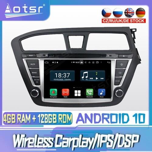 Android 10 PX6 128G For Hyundai I20 2014 2015 Carplay DVD GPS Navigation Auto Radio Stereo Video Multimedia Player HeadUnit 2din