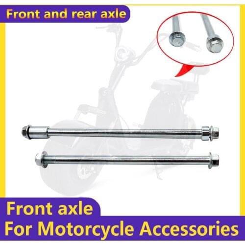 For Little Citycoco Accessories Parts Front Shock Absorber Parts Front and Rear Wheel Axle Rod Hub Axle with Bushing Screws