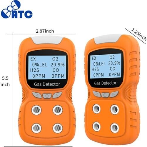 Carbon monoxide gas detector four in one gas detector
