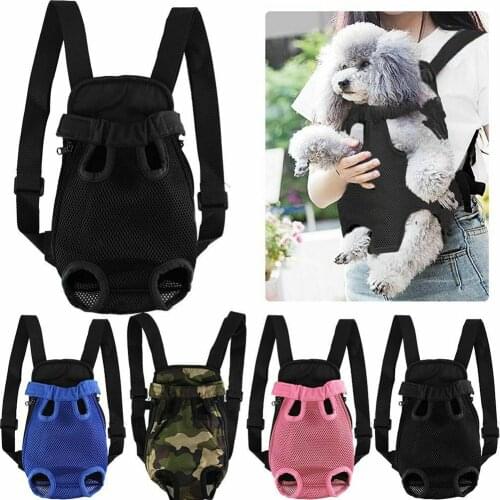 Pet Travel Backpack Adjustable Front Fabric Bag Legs Outdoor for Cat Dog Carry Supplies