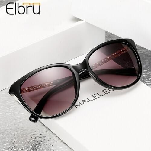 Elbru Classic Metal Accessories Sunglasses For Lady Luxury Brand Designer Sun Glasses Men Women Vintage Leopard Sunshades Unisex