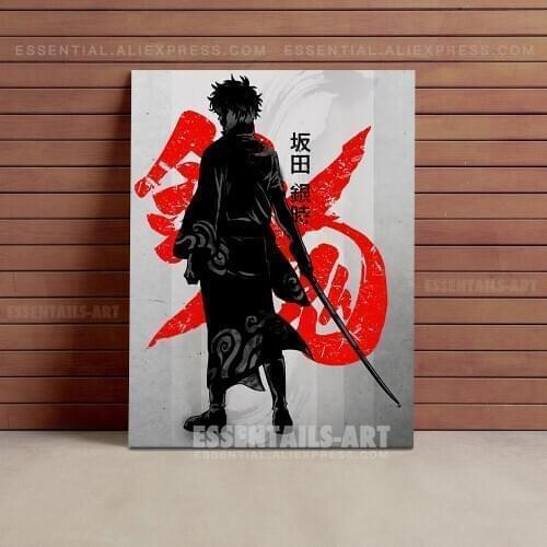 Gintoki Sakata Gintama Anime Poster Canvas Wall Art Painting Decor Pictures Bedroom Study Living Room Home Decoration Prints