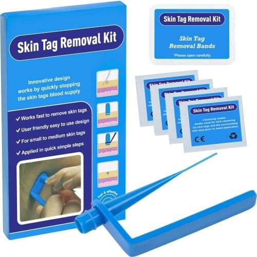 Hot 1 Set Skin Tag Removal Kit Home Use Mole Wart Remover Equipment Micro Skin Tag Treatment Tool Easy To Clean Skin Care Tool