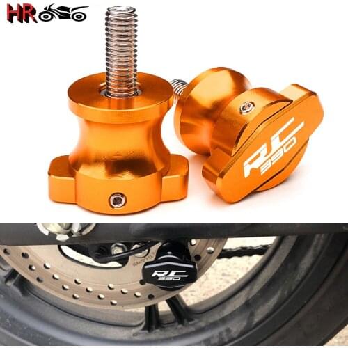 M10 Newest Motorcycle High quality CNC Swingarm Sliders Spools For KTM RC 390 RC390 RC 250 RC 125/200 2014 2015 2016 2017 2018