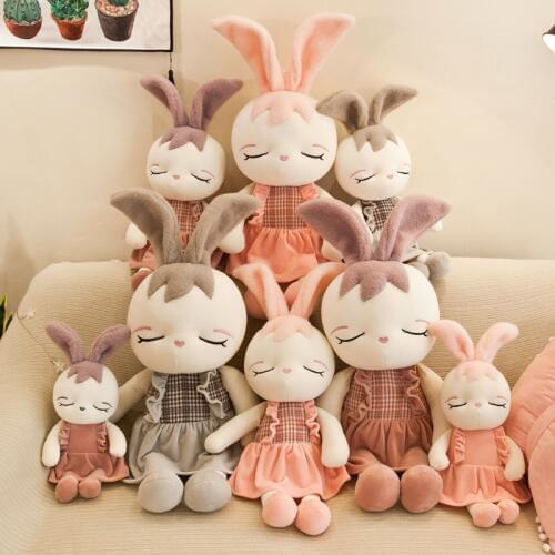 Cute rabbit plush toy baby doll cartoon animal plush rabbit doll toy sleeping companion companion to appease childrens day gift