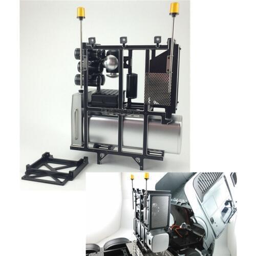 1/14 RC Truck Upgrade Parts Metal Equipment Rack Set Fit For Tamiya Remote Control Toys Truck R620 BENZ MAN TGX Tractor Trailer