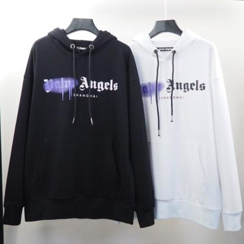 Palm Angels 22SS Letter logo Trendy all-match personality hip-hop letter printed casual Sweatshirts Hoodie ports Jacket