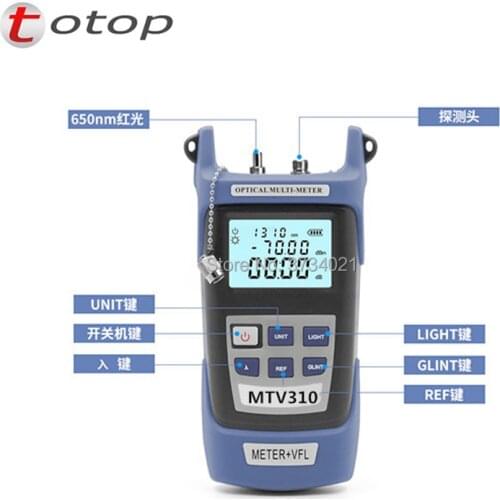 MTV310 2 In 1 FTTH Fiber optical power meter -70 to +3dBm and 1mw 5KM Fiber Optic Cable Tester Visual Fault Locator
