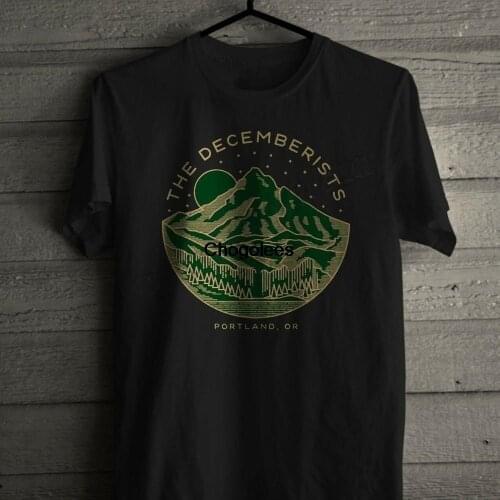 The DECEMBERISTS logo rock band the king is dead Mens T shirt