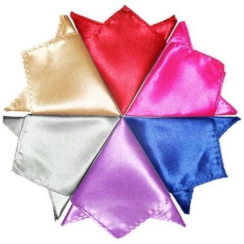 Mens Pocket Square Table Napkin Polyester hanky for men pocket square handkerchief 35 Colors, 1000pcs
