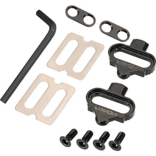 Bicycle Mountain Cleat Biking MTB Cleat Set Clips Kit W/Hardware Nuts Clip-in Cleats for Shimano SPD Pedals