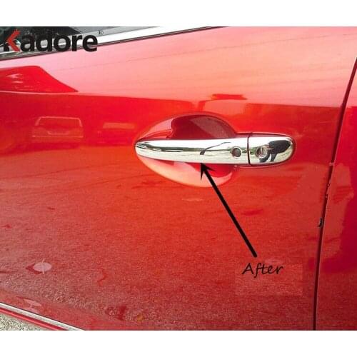 For Mazda 6 Atenza M6 Sedan 2013 2014 2015 2016 2017 ABS Chrome Side Door Handle Cover Trim Car Exterior Accessories Sticker