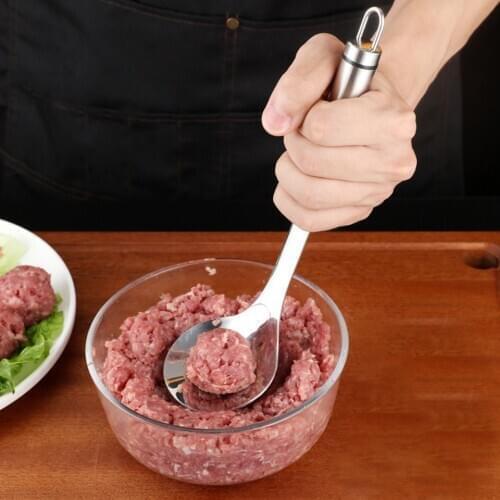 New Easy Press Meat Ball Mold Maker Plastic Meat Poultry Tools Meatball Spoon Scoop Cooking Tool Kitchen Utensil