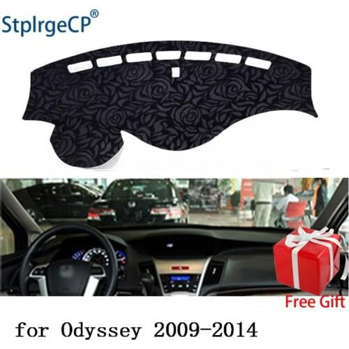 Rose Pattern Non-slip Car Dashboard Cover Dash Mat Pad DashMat ANti-UV Car Sticker for Honda odyssey 2009-2014 Car Styling