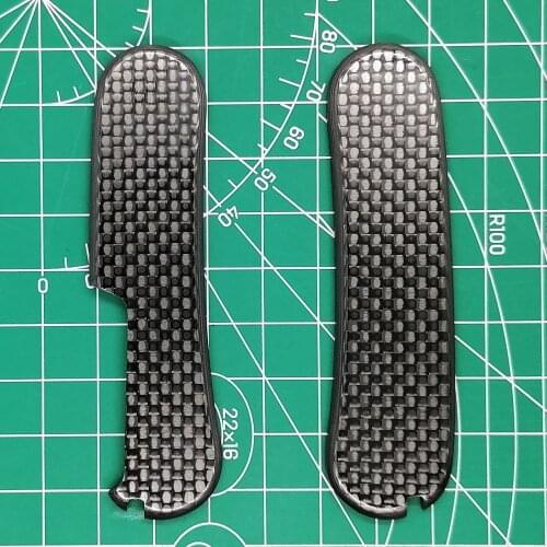 Custom Made 3K Full Carbon Fiber Handle Scales for 85mm Delemont Victorinox Swiss Army Knife EDC Mod
