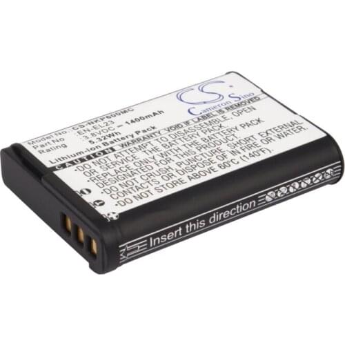 Cameron Sino Camera Replacement Li-ion Battery 1400mAh For EN-EL23 Angel Eye Coolpix P600, Coolpi Free Tools