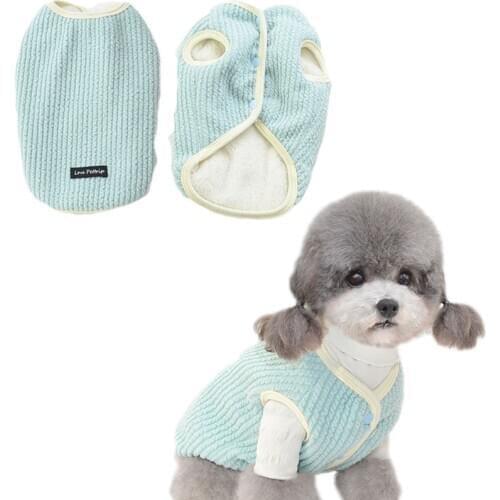 Twist Dog Clothes Cat Jacket Winter Blue/Yellow Thicken Warm Sweater Vest For Small Dogs Chihuahua Teddy Pet Costume Apparel XXL