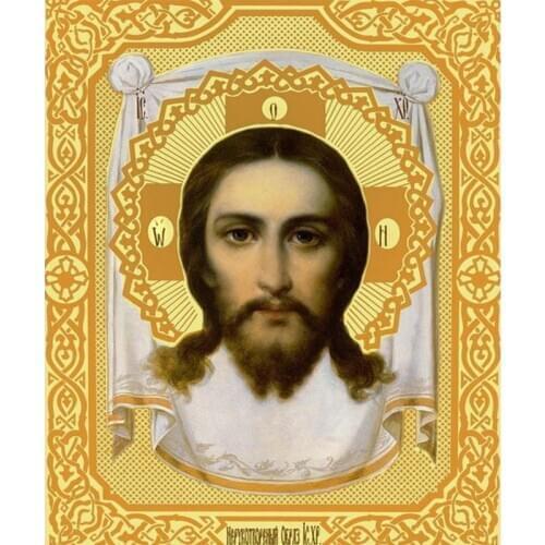 YNX new 5D diamond painting round diamond religious cross stitch hanging picture square diamond DIY Jesus diamond painting
