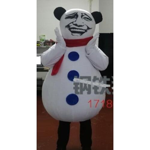 Hot Sale Christmas Snowman Mascot Costume Christmas Party Performance Mascot Costumes Adult Size Advertising Parade Costumes