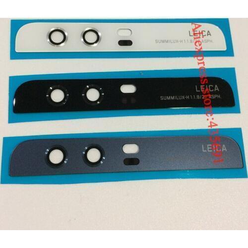 10Pcs/lot for Huawei P10 Plus Original New Back Rear Camera Lens Glass Housing Top Cover with Adhesive Sticker Replacement Parts