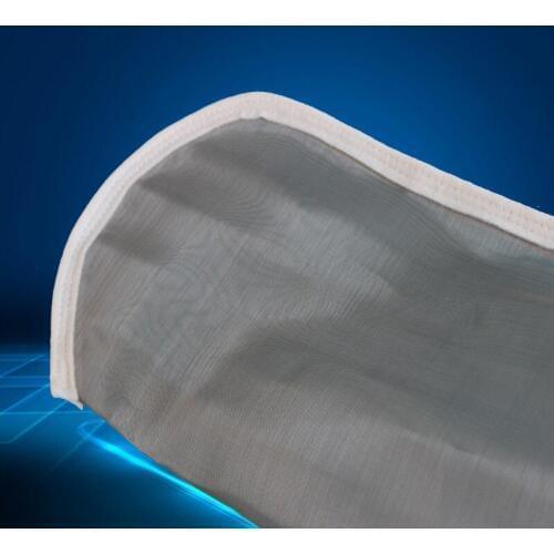1x Stainless Steel 200 Micron 4inch Fish Aquarium Marine Filter Sock Bags Fiber Water Liquid Oil Filter Accessories 105*380mm