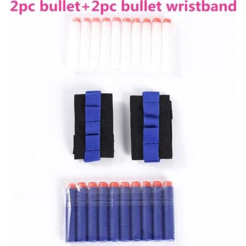 2pc soft bullet+2pc bullet wristband For Nerf Gun holder professional player eva bullet accessories outdoor game equipment