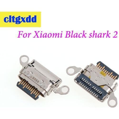 Cltgxdd 2PCS USB Dock Charging Port For Xiaomi Black Shark 2 Charger Connector USB Jack Port Socket Replacement