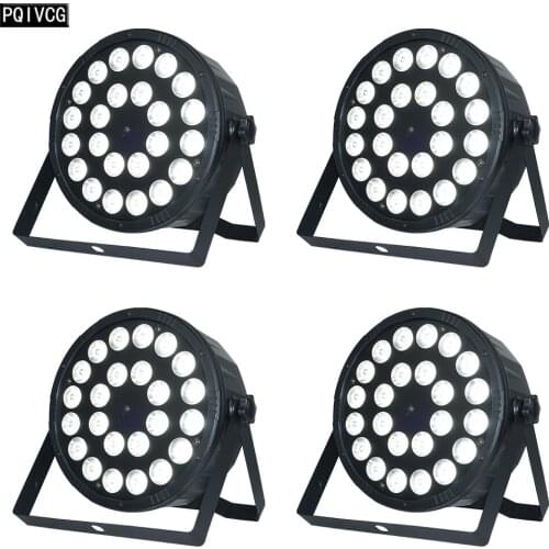 4pcs/lot 24x12w RGBW Led Par Light RGBW 4in1 DMX 512 Plastic Par Light Professional Stage DJ Light