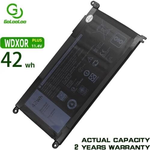 Golooloo 11.4V 42Wh WDX0R WDXOR Laptop Battery for Dell Inspiron 13 5000 5368 5378 7368 14 7000 7560 7460 5567 5770 15MF FW8KR